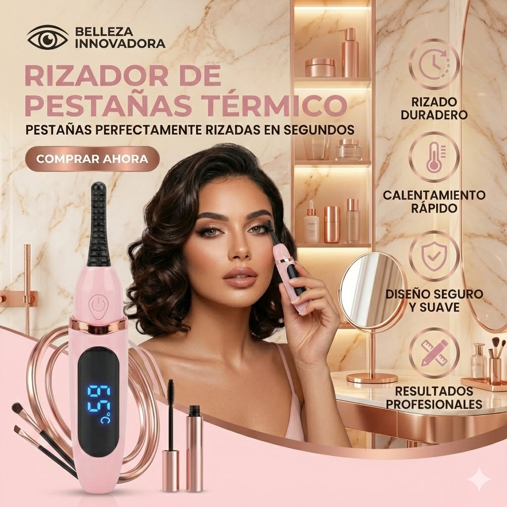 LashGlow Encrespador De Pestañas Electrico-Recargable